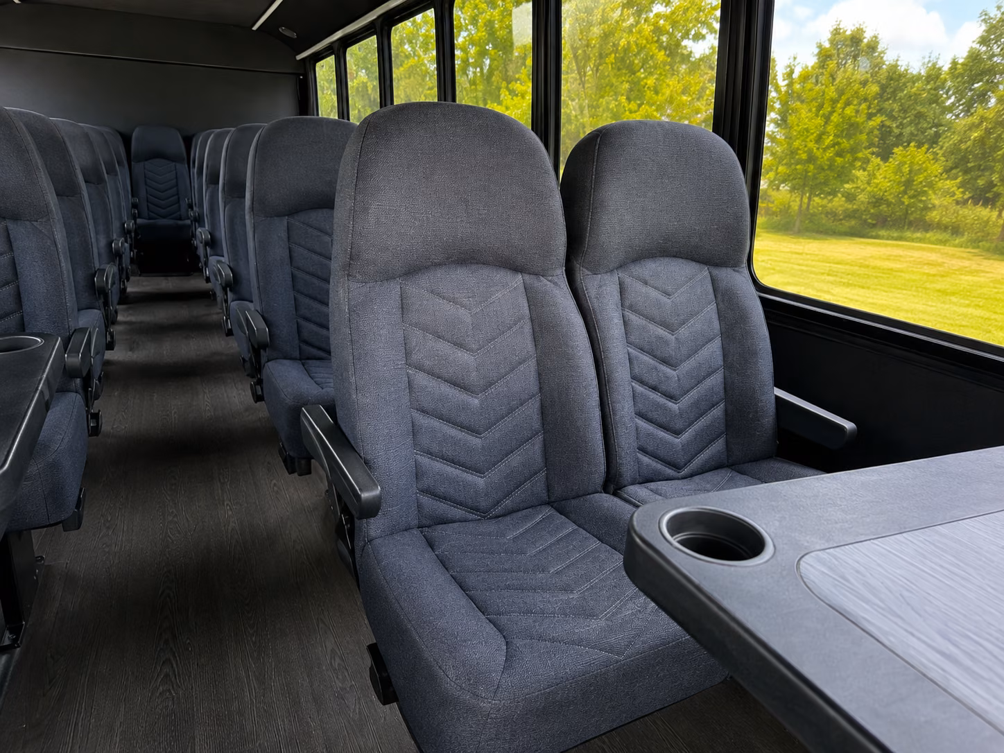 lauderhill 18 passenger minibus inside