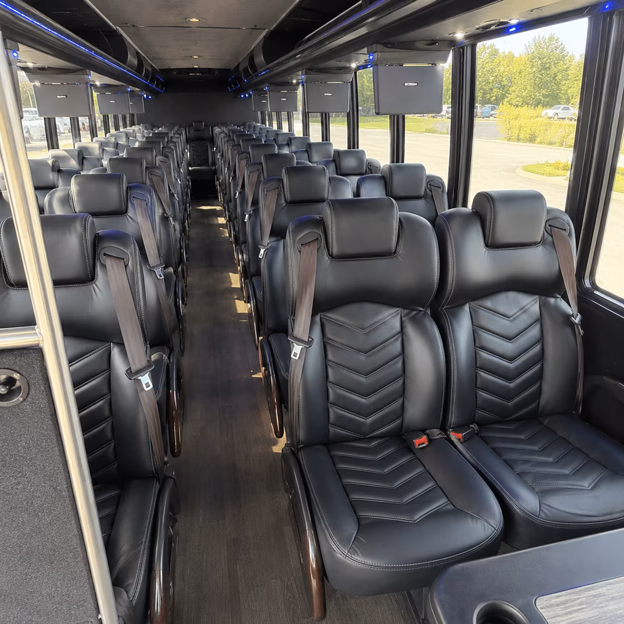 lauderhill 28 passenger minibus inside