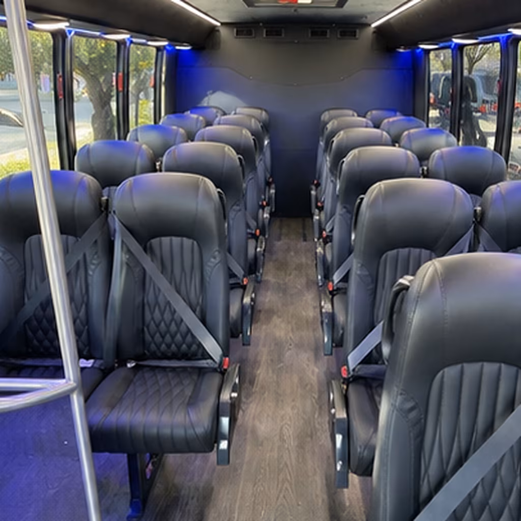 lauderhill 28 passenger minibus interior