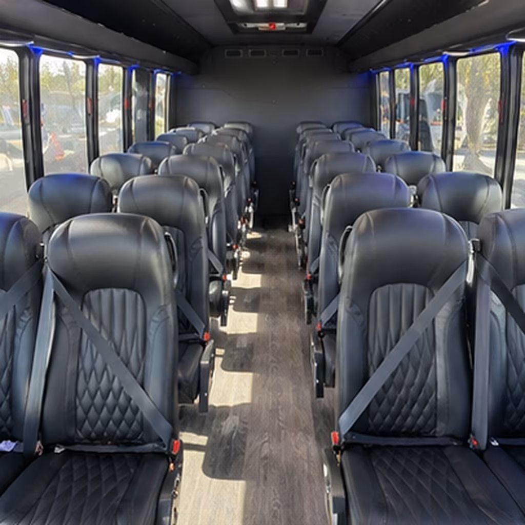 lauderhill 30 passenger minibus interior