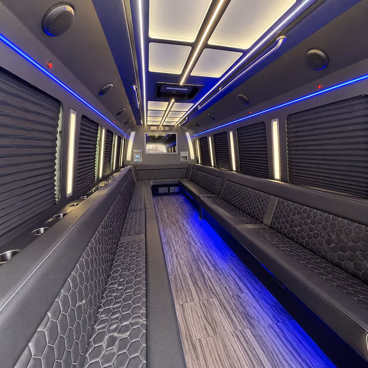 lauderhill 30 passenger party bus interior