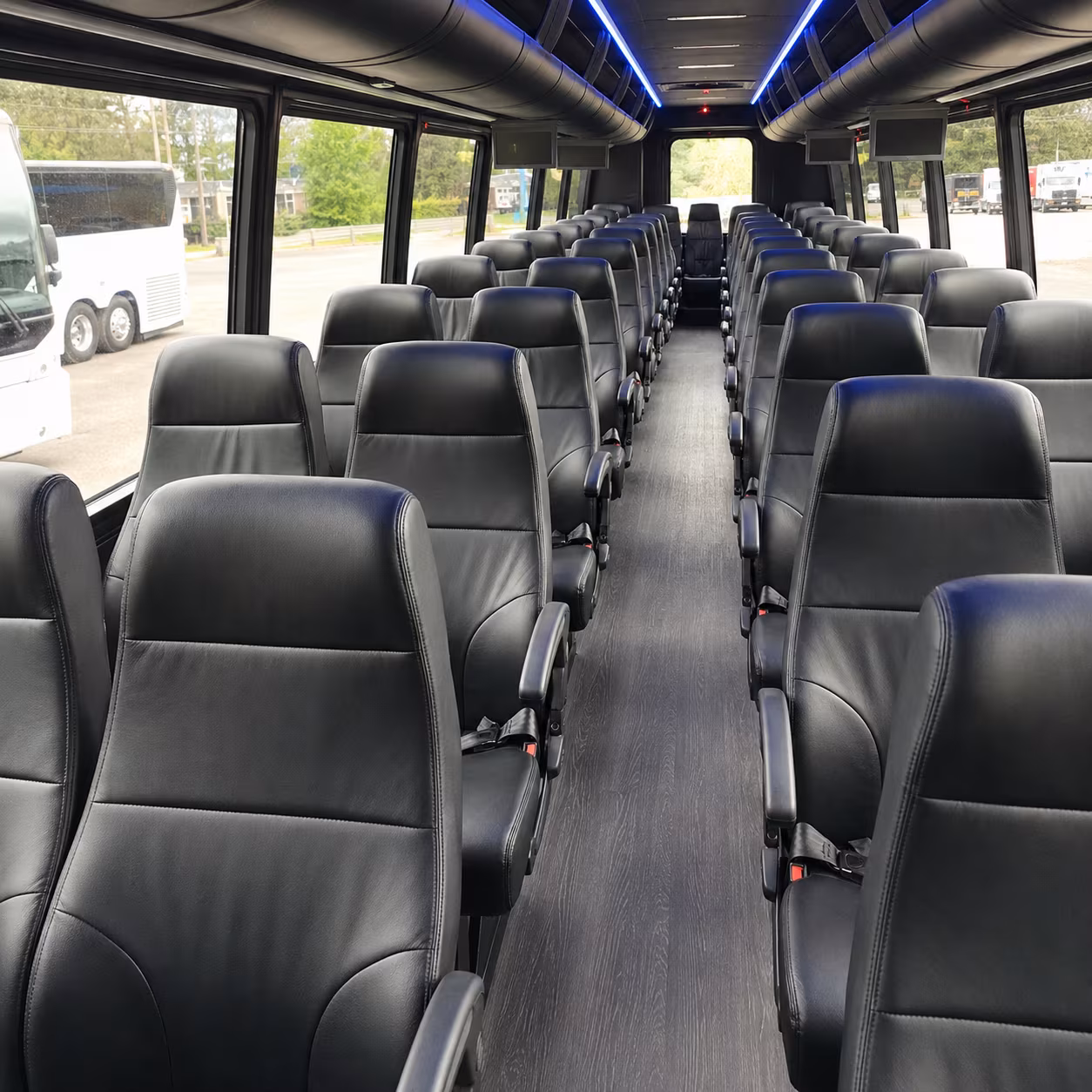 lauderhill 35 passenger minibus inside