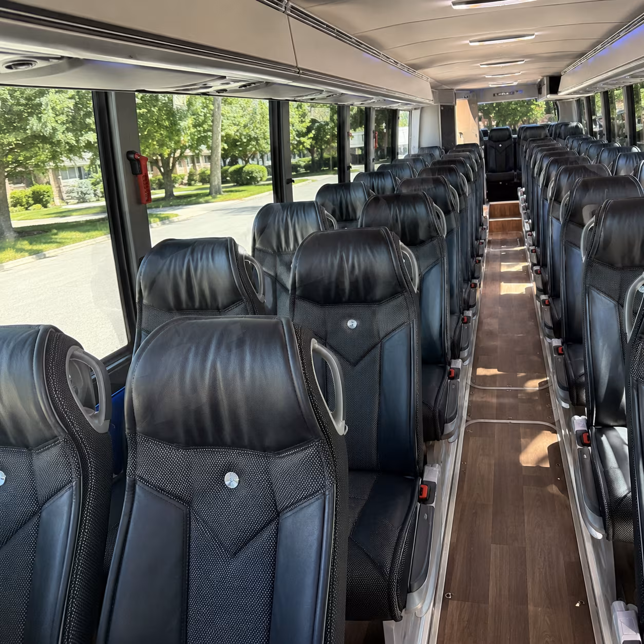 lauderhill 40 passenger charter bus inside