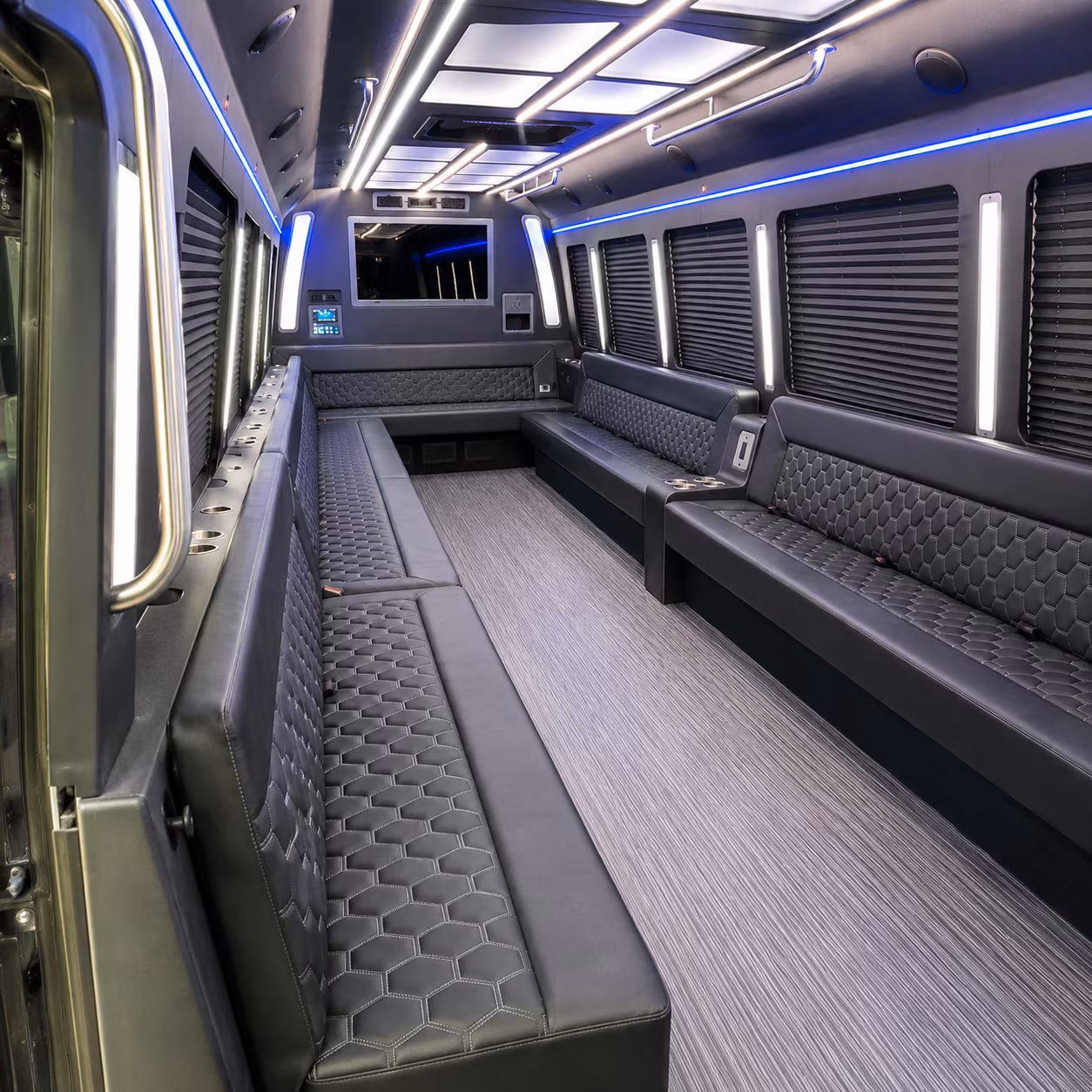 lauderhill 40 passenger party bus interior