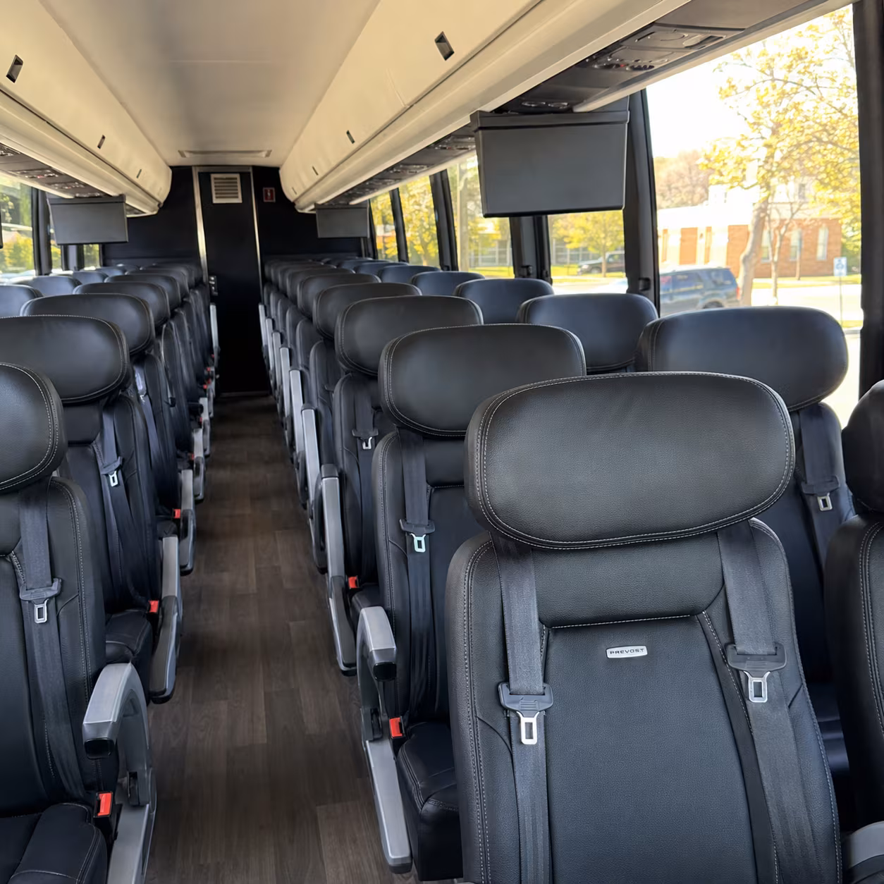 lauderhill 45 passenger charter bus inside
