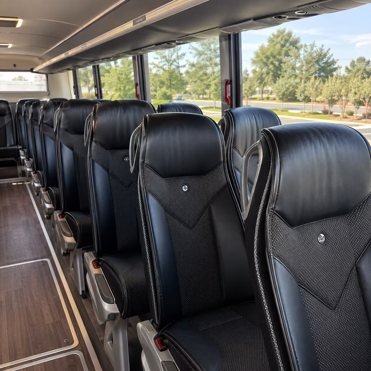 lauderhill 45 passenger charter bus interior