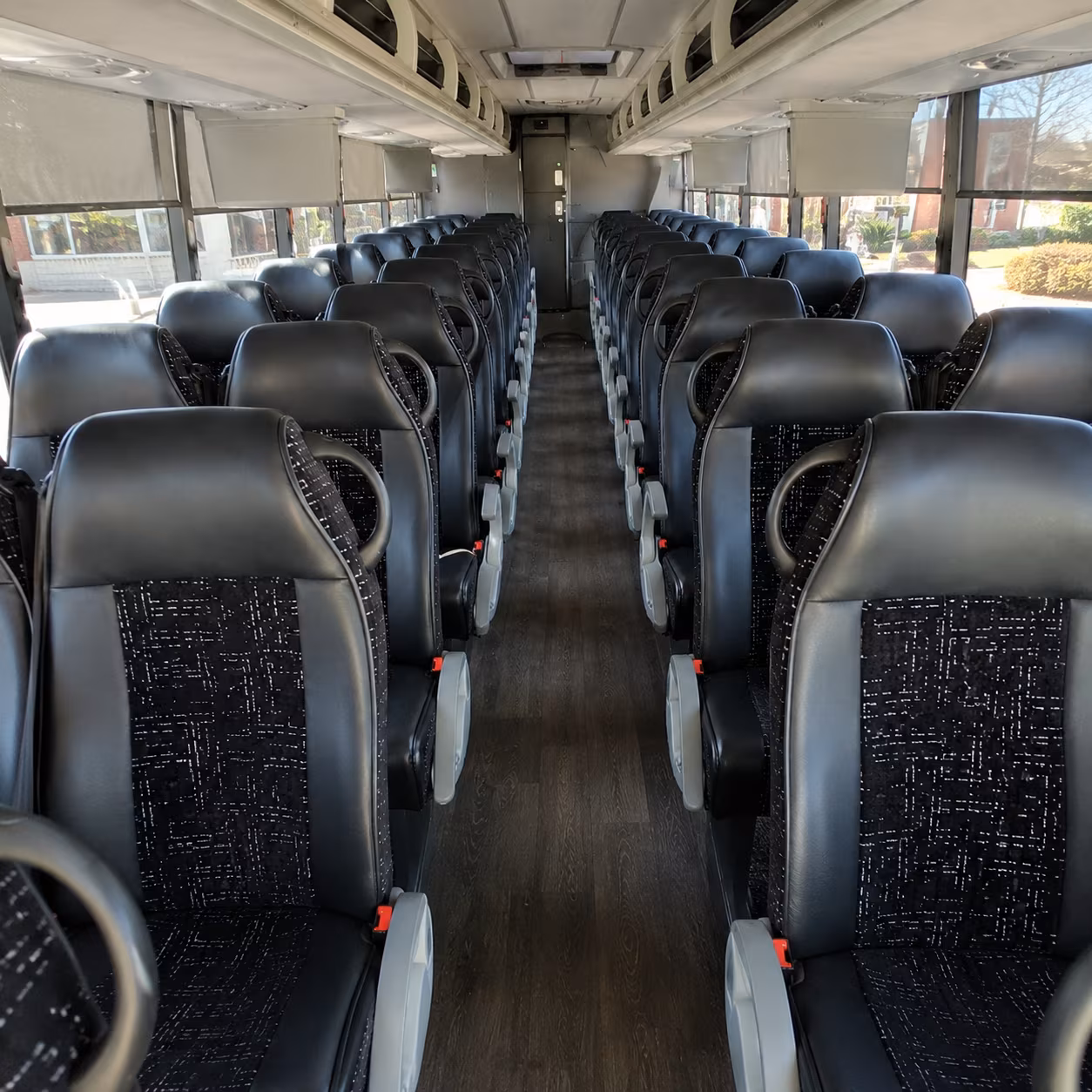 lauderhill 54 passenger charter bus inside
