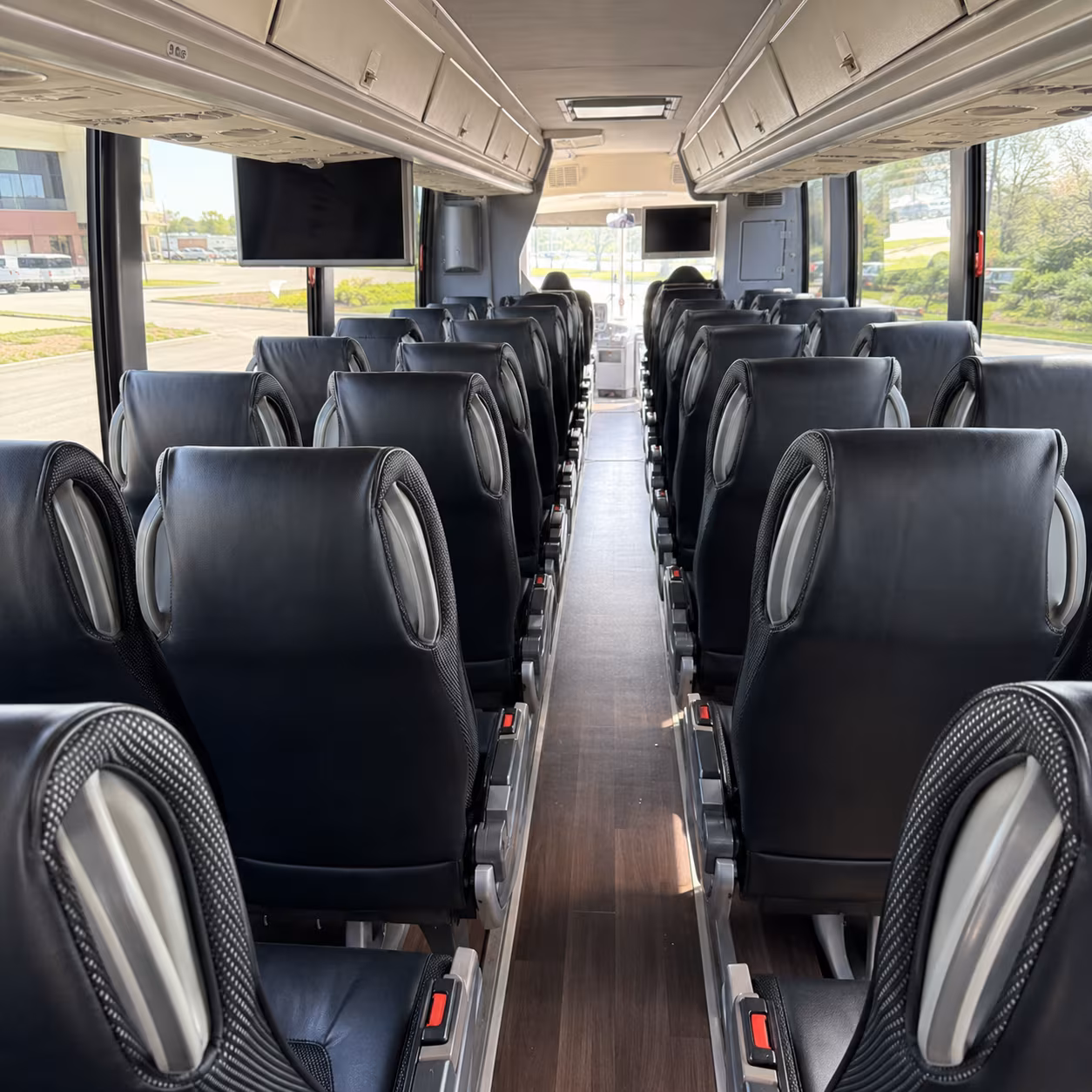 lauderhill 56 passenger charter bus inside